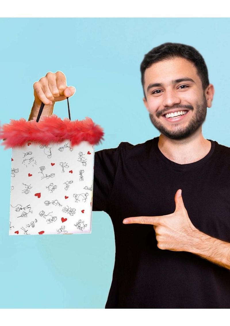 Stick Figures - Red/White - Gift Bag