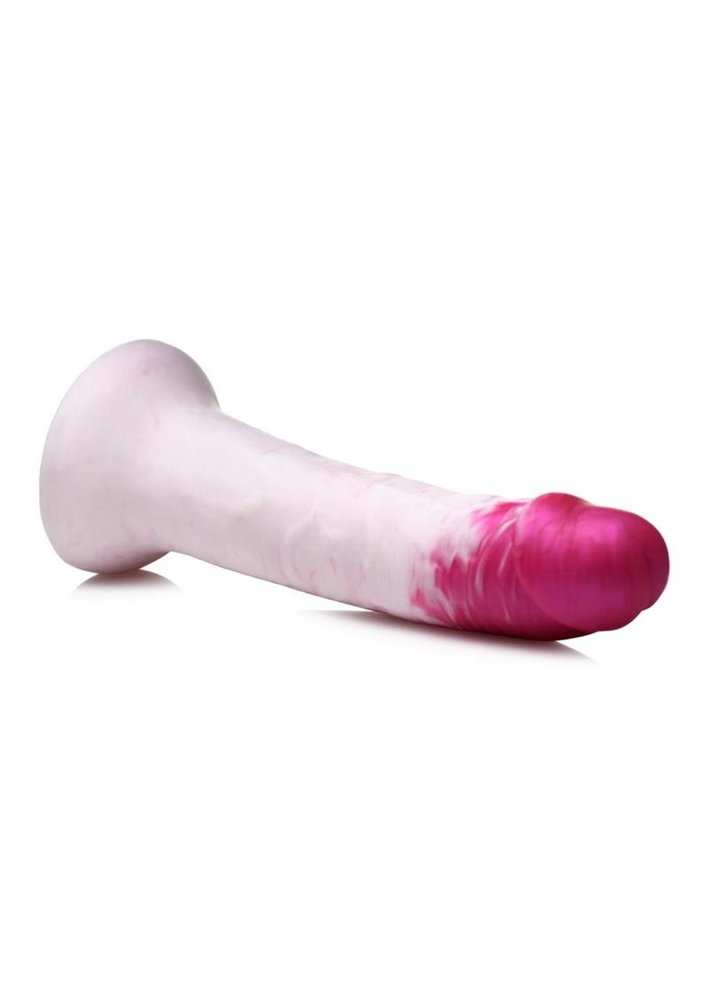 Strap U Real Swirl Realistic Silicone Dildo - Pink