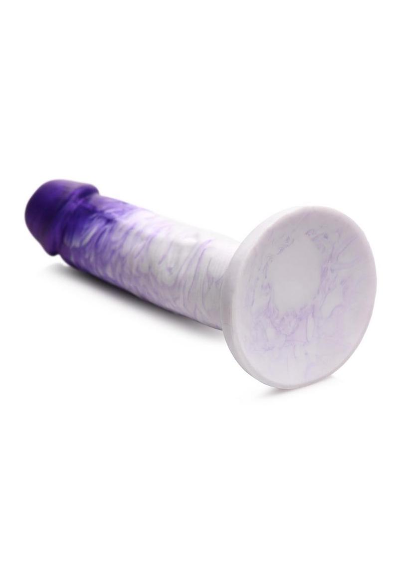 Strap U Real Swirl Realistic Silicone Dildo - Purple