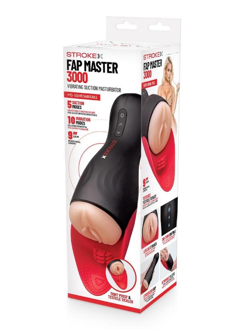 Stroke-X Fap Master 3000 Rechargeable Masturbator - Vanilla