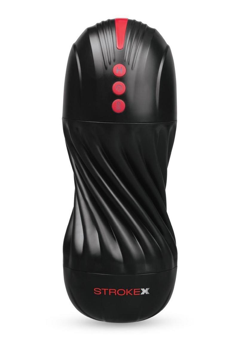 Stroke-X Grip Tight Auto Twister Rechargeable Masturbator - Black/Frost
