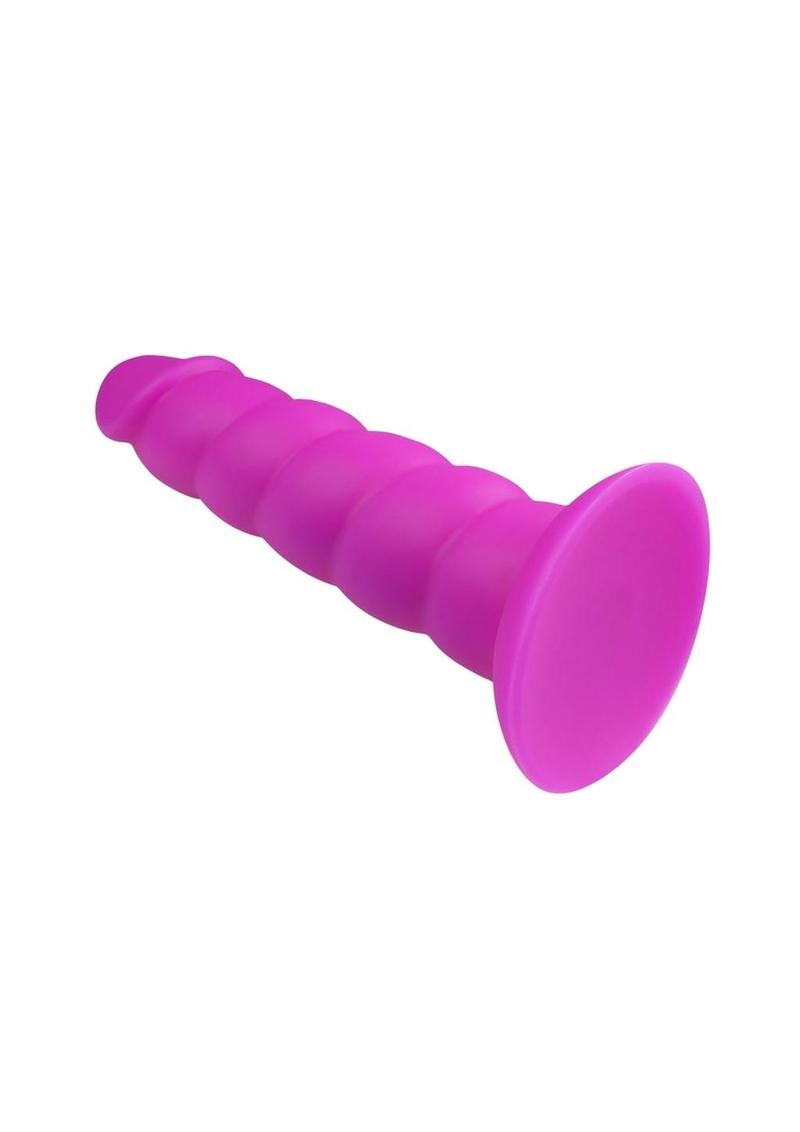 Suga' Daddy Silicone Dildo - Purple - 7in