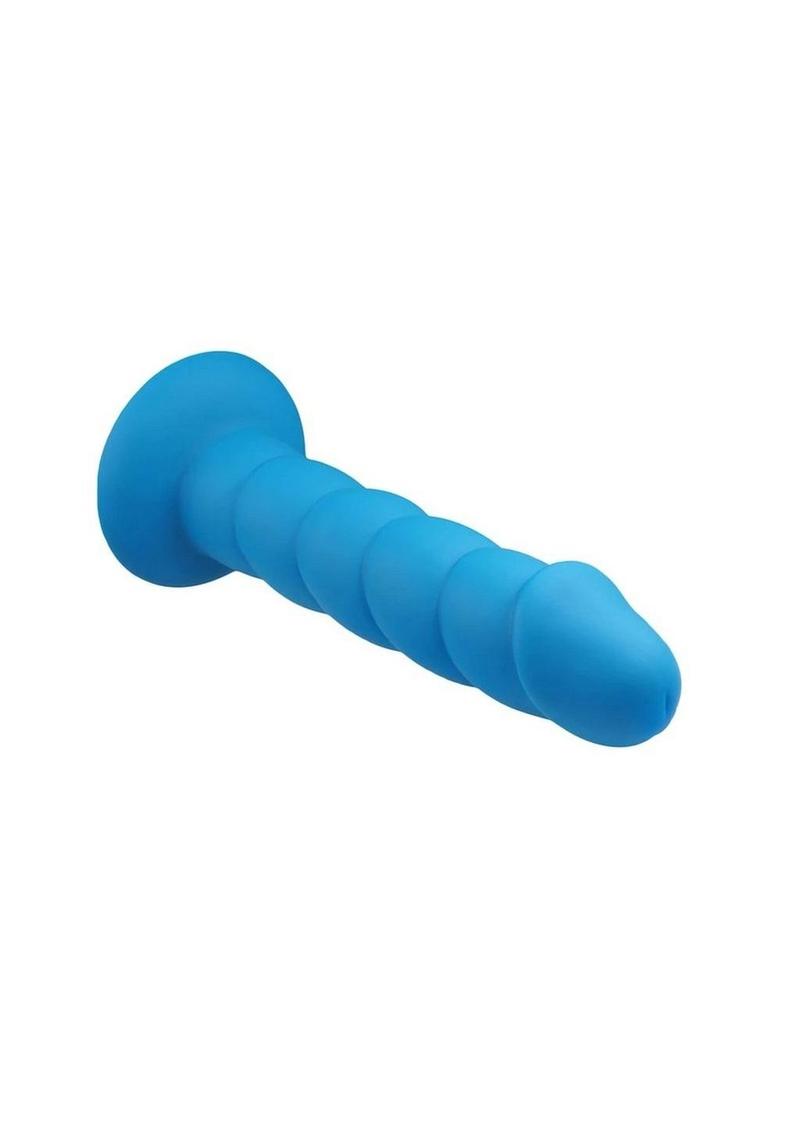 Suga' Daddy Silicone Dildo - Blue - 8in