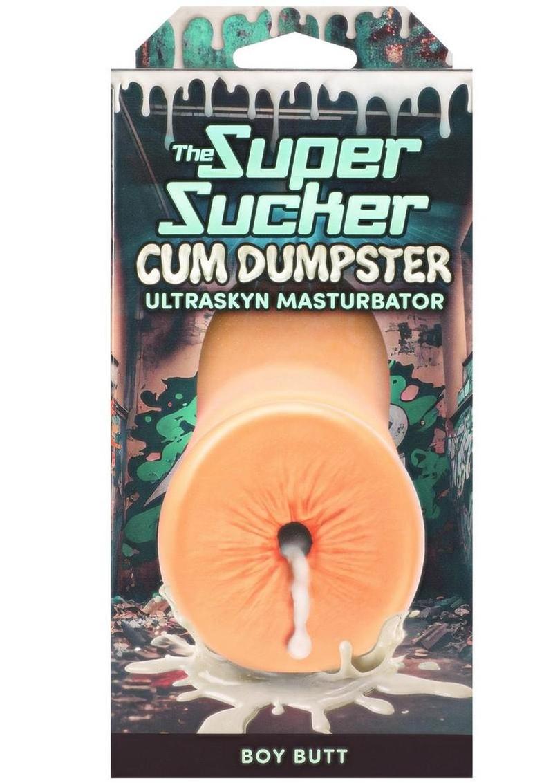 Super Sucker Cum Dumpster Ultraskyn Masturbator - Boy Butt - Vanilla