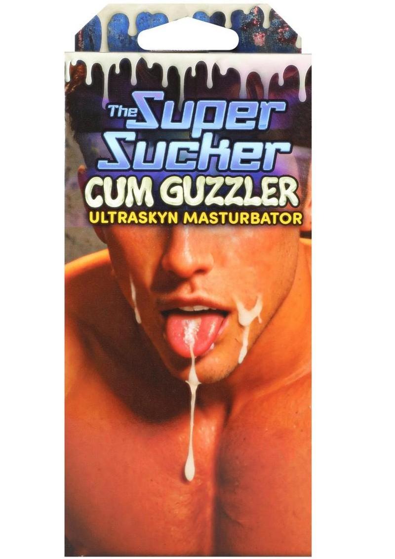 Super Sucker Cum Guzzler Ultraskyn Masturbator - Male Mouth - Vanilla