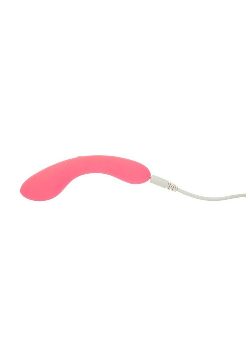 Swan Mini Swan Wand Rechargeable Silicone Glow In The Dark Massager - Glow In The Dark/Pink