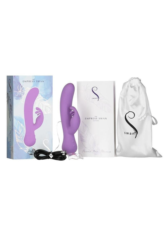 Swan The Empress Swan Special Edition Rechargeable Silicone Vibrator - Purple