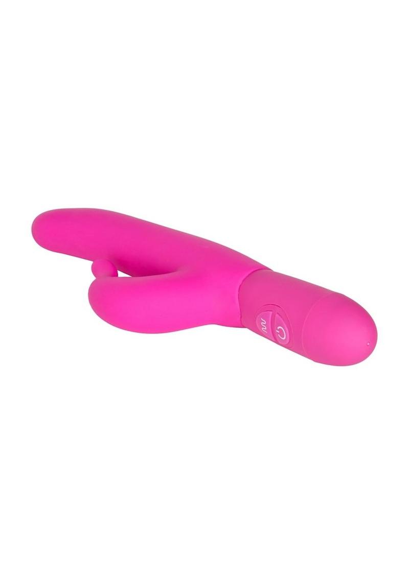 Teasing Tickler Silicone Rabbit Vibrator - Pink