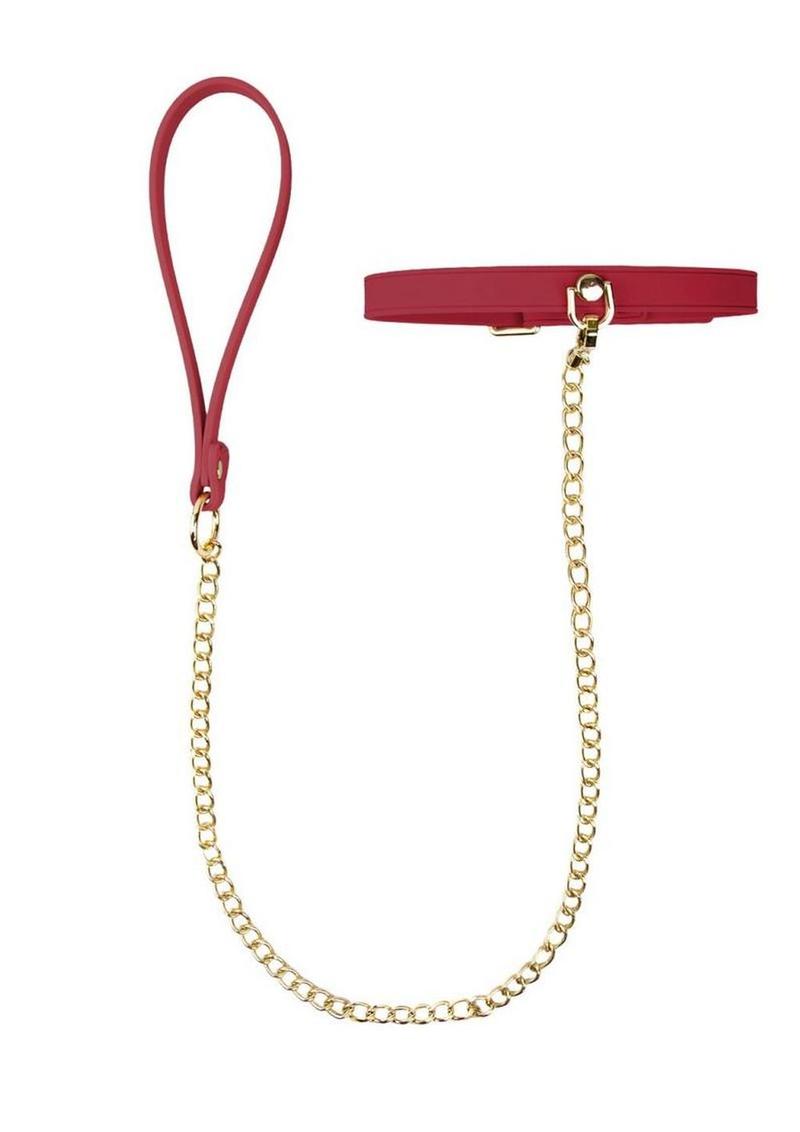 Temptasia Ardor Collar and Leash - Red
