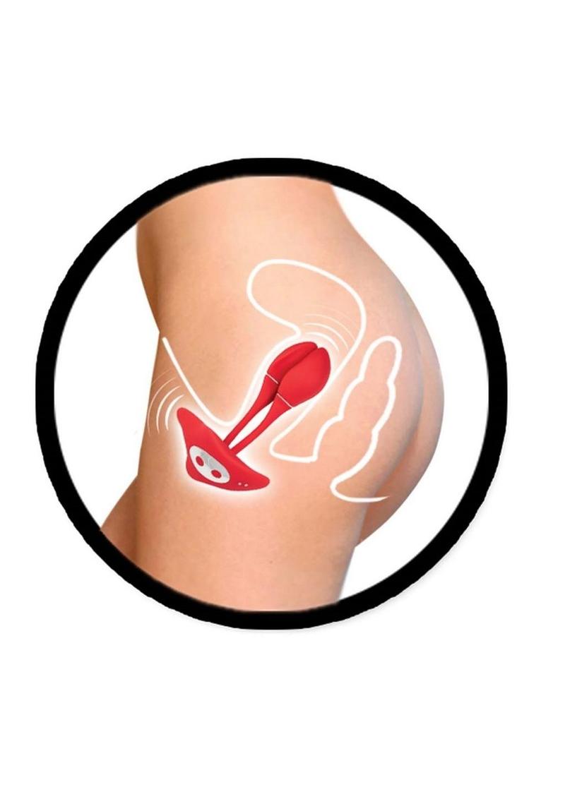 The Beat Intimate Ero-Vibe Rechargeable Silicone Vibrator - Red