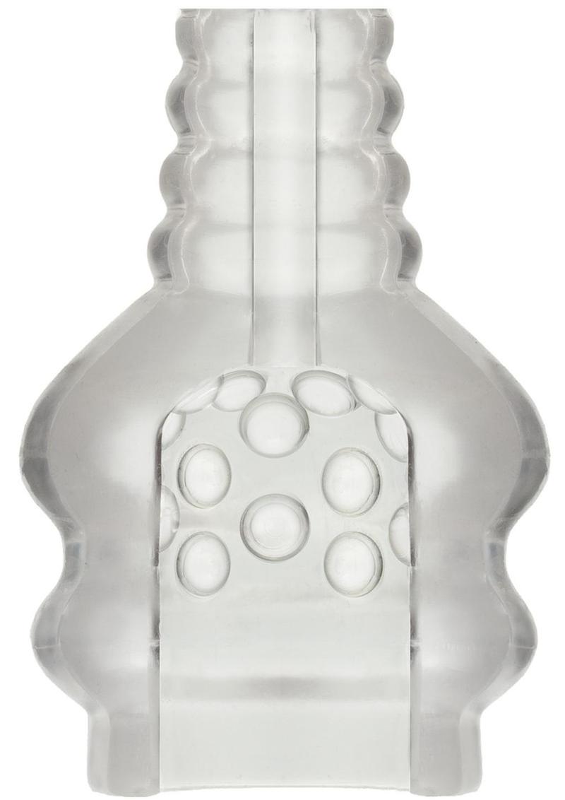 The Super Ball Sucker Vibrating Stroker - Clear
