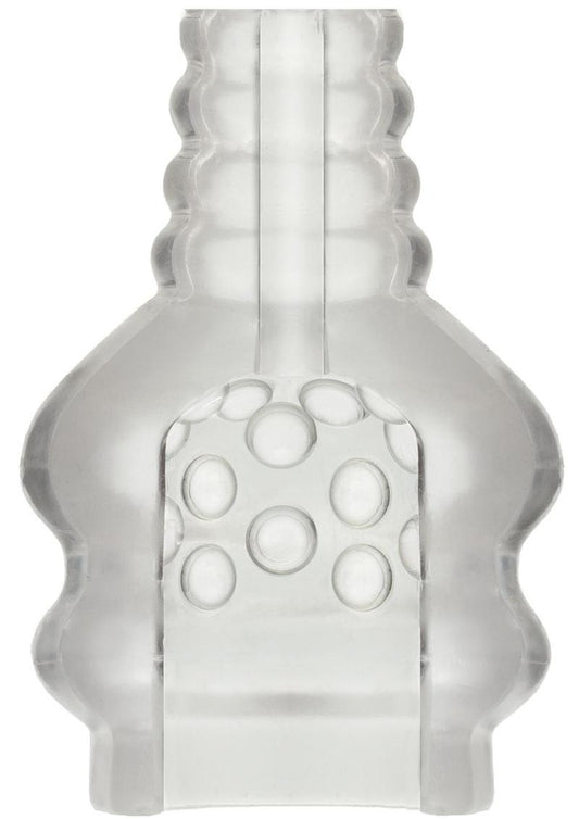 The Super Ball Sucker Vibrating Stroker - Clear