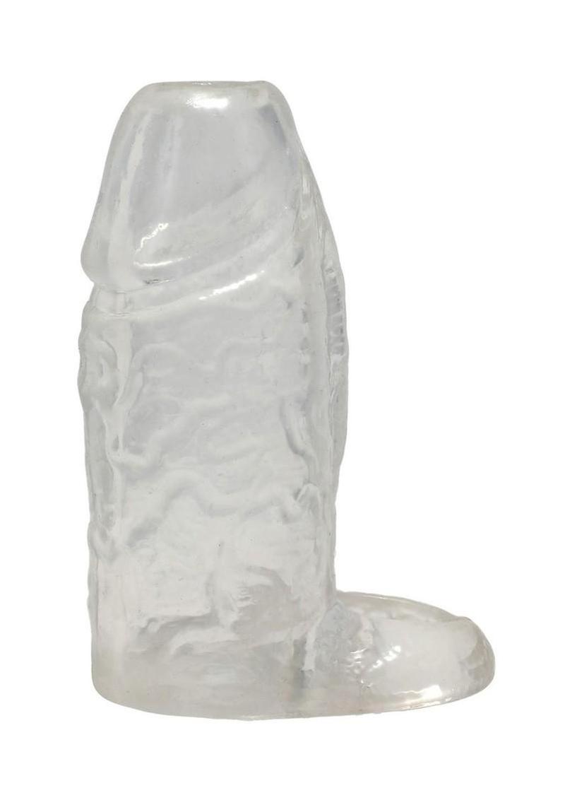 Titanmen Cock Sleeve with Ball Strap - Clear - 4.5in