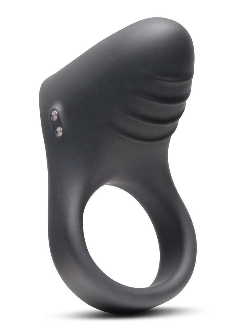 Together Couplet Silicone Rechargeable Cock Ring - Black