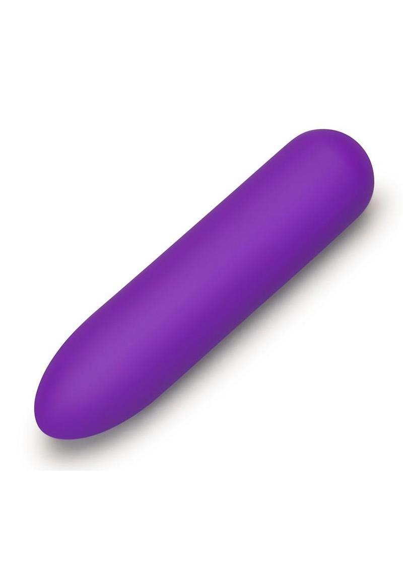 Together Point Pointy Bullet Silicone Rechargeable Vibrator - Purple - 3.5in