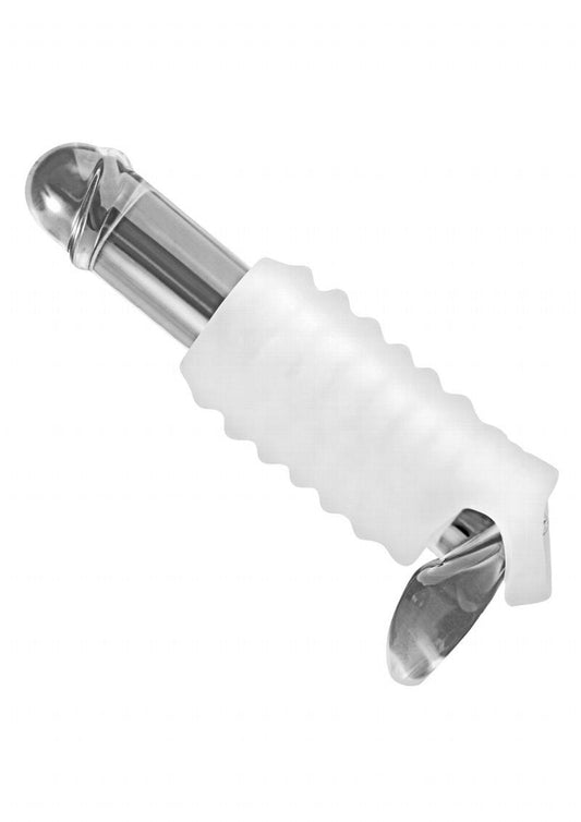 Tom Of Finland Stroker Sheath - Clear/White