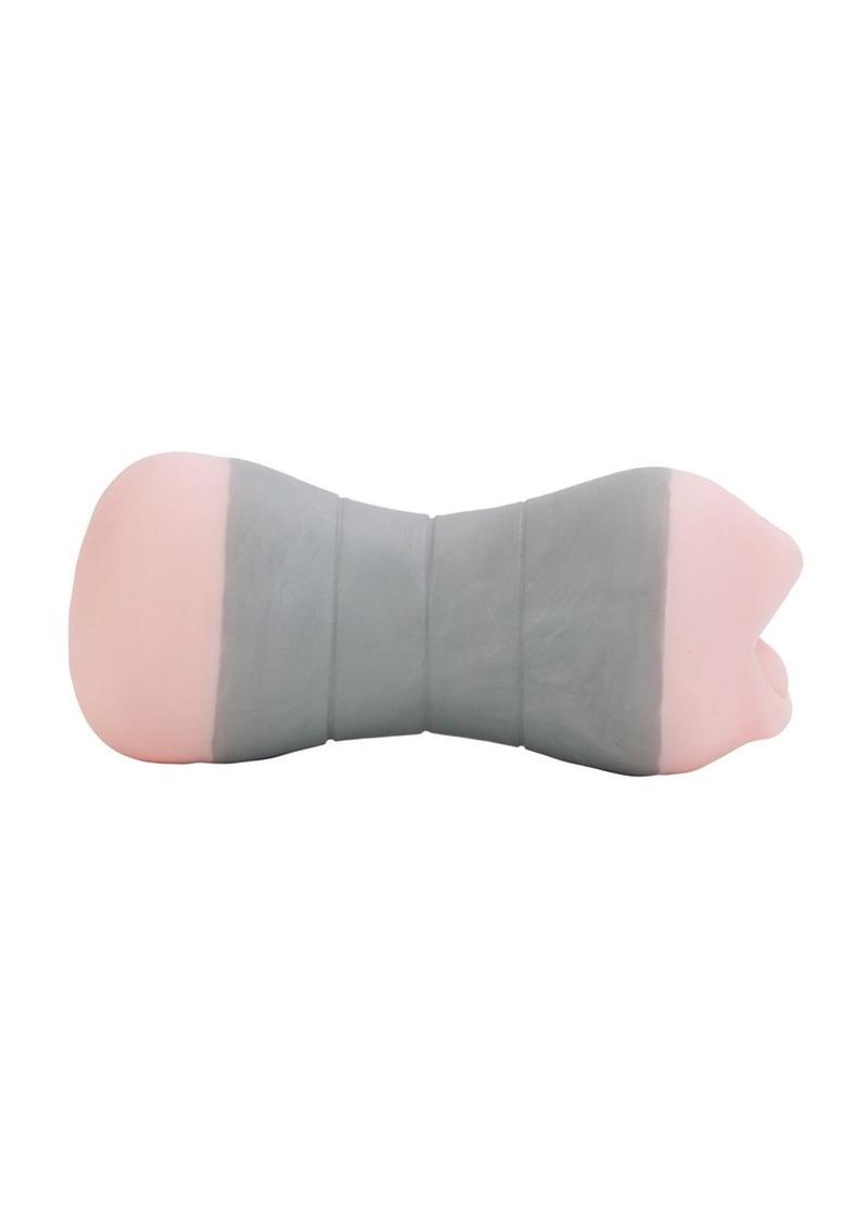 Travel Gripper Dual Density Stroker - Mouth and Ass - Pink
