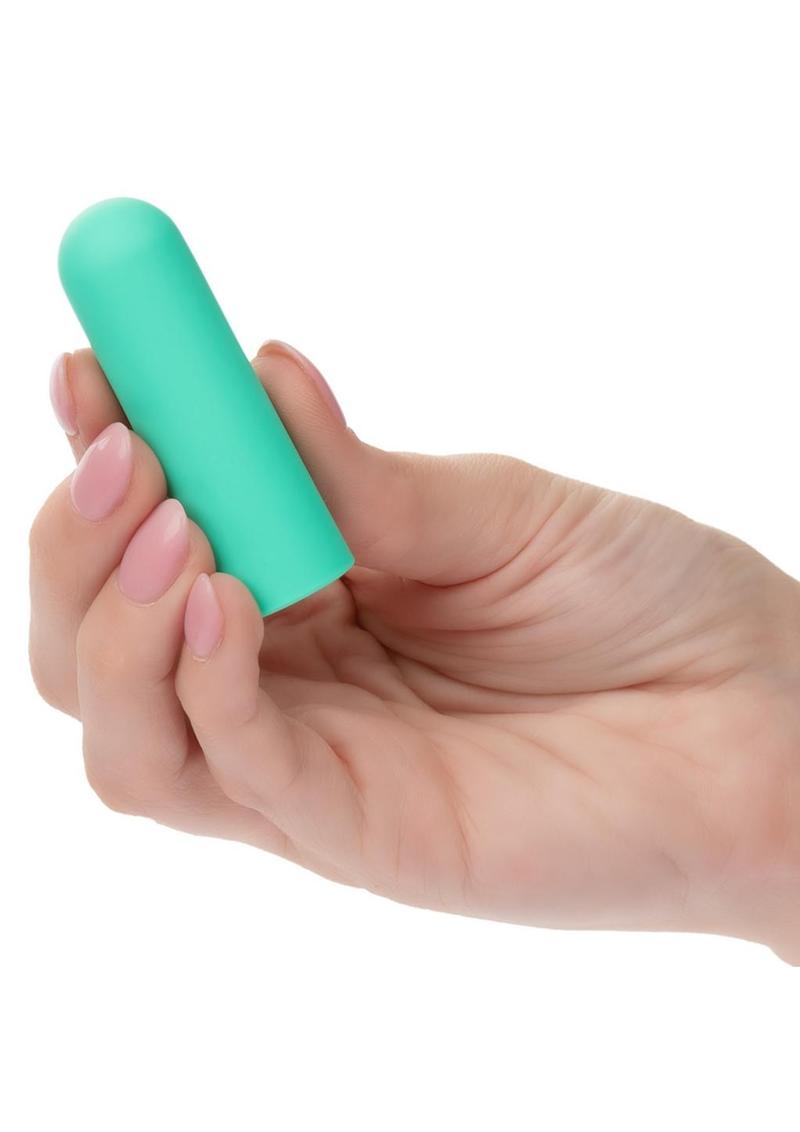Turbo Buzz Rechargeable Rounded Mini Bullet - Green