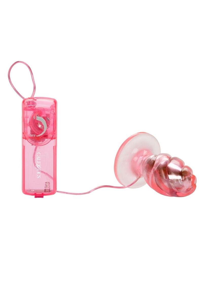 Tush Trainer Vibrating Butt Plug - Pink