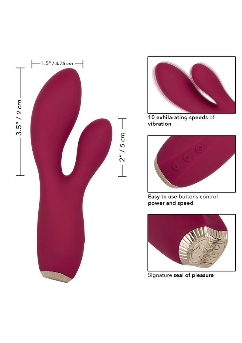 Uncorked Cabernet Silicone Rechargeable Rabbit Vibrator - Pink