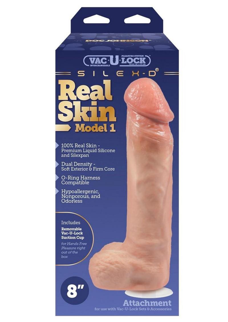 Vac-U-Lock Silex-D Premium Real Skin Model 1 - Vanilla - 8in