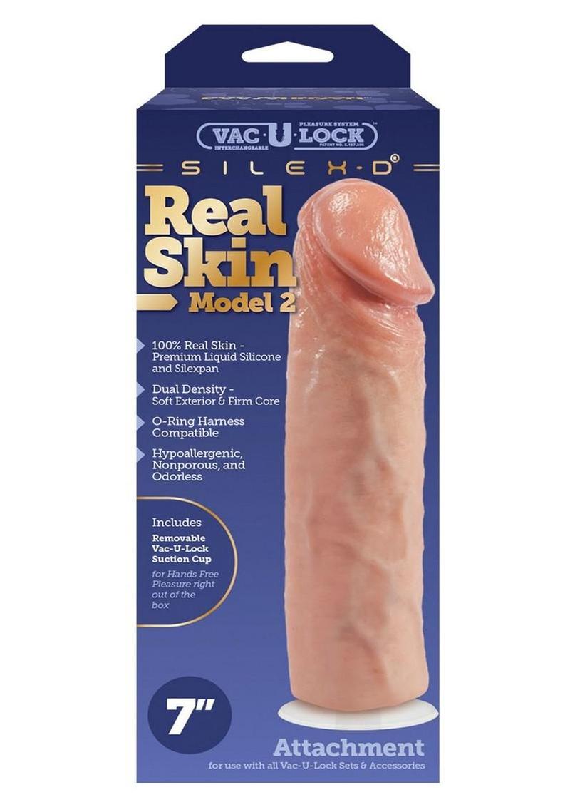 Vac-U-Lock Silex-D Premium Real Skin Model 2 - Vanilla - 7in