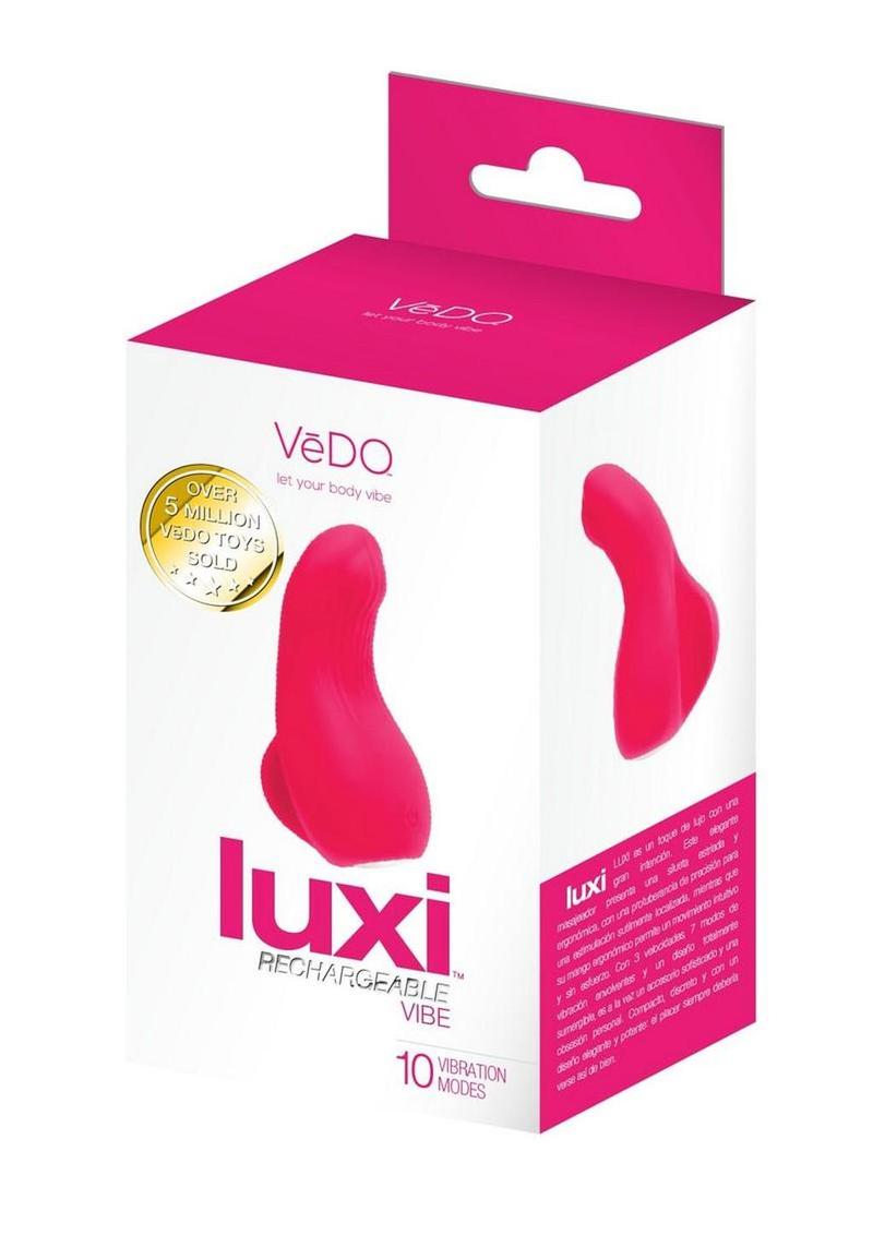 Vedo Luxi Silicone Rechargeable Clitoral Finger Vibrator - Pink