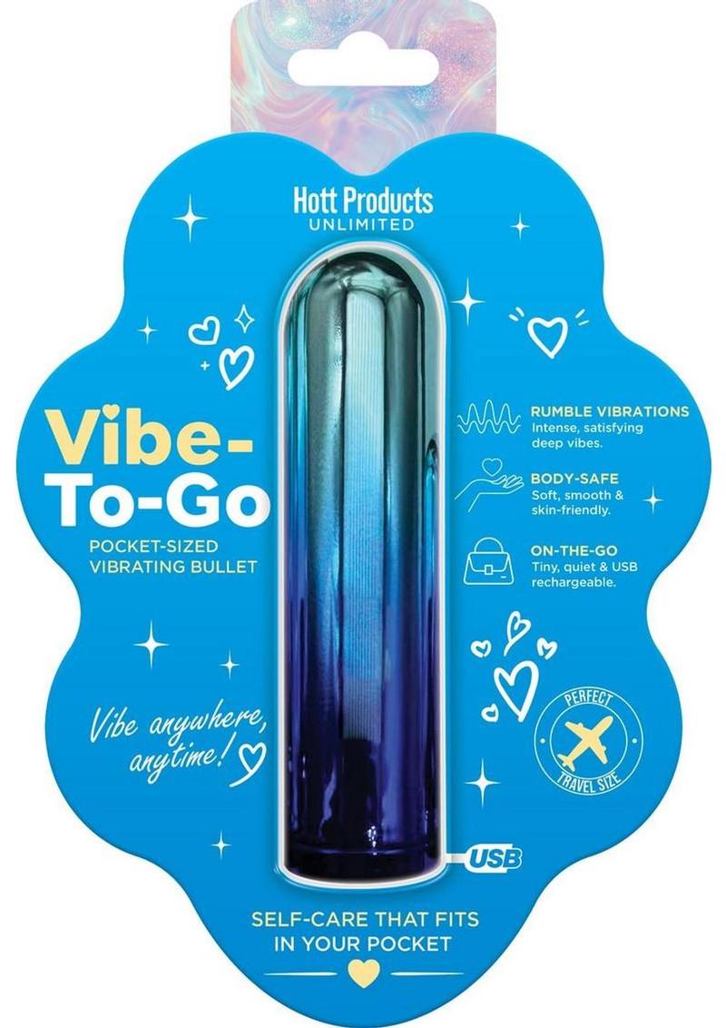 Vibe to Go Rechargeable Mini Bullet - Blue