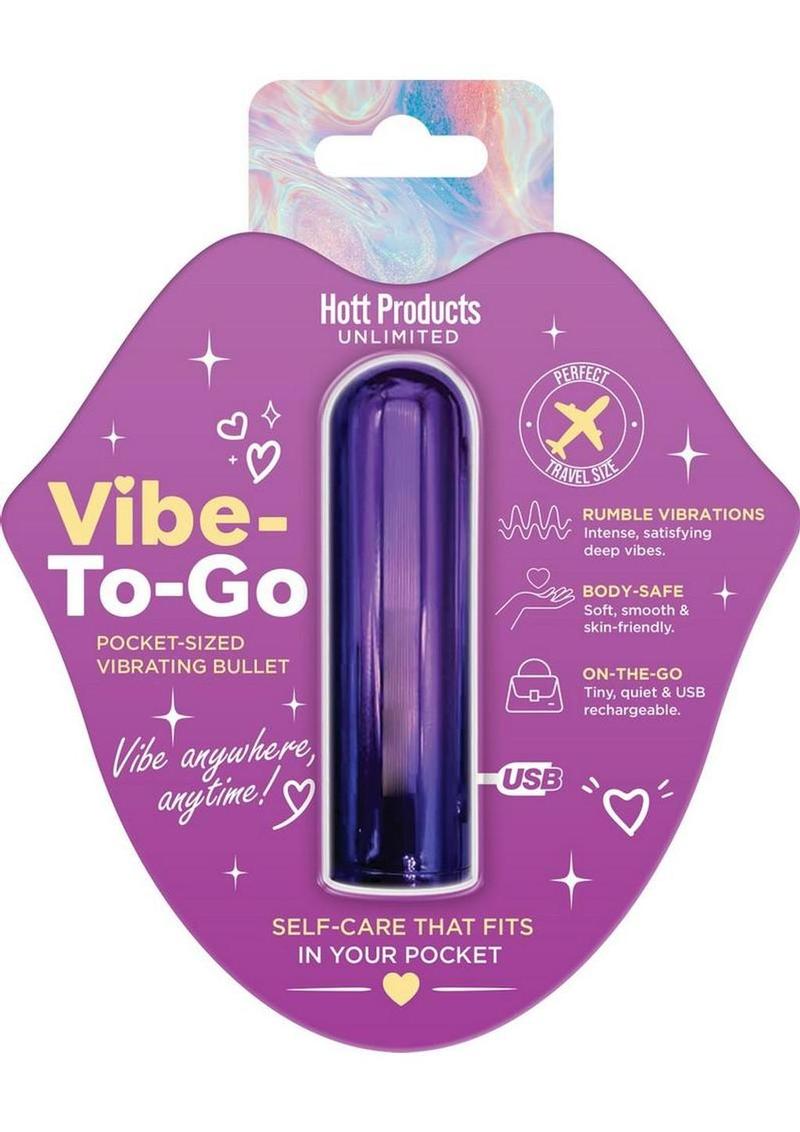 Vibe to Go Rechargeable Mini Bullet - Purple