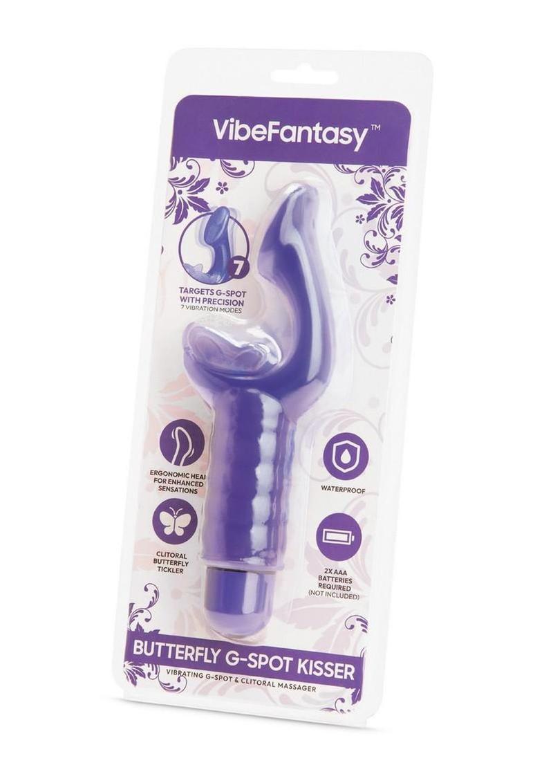 Vibefantasy Butterfly G-Spot Kisser Stimulator - Purple