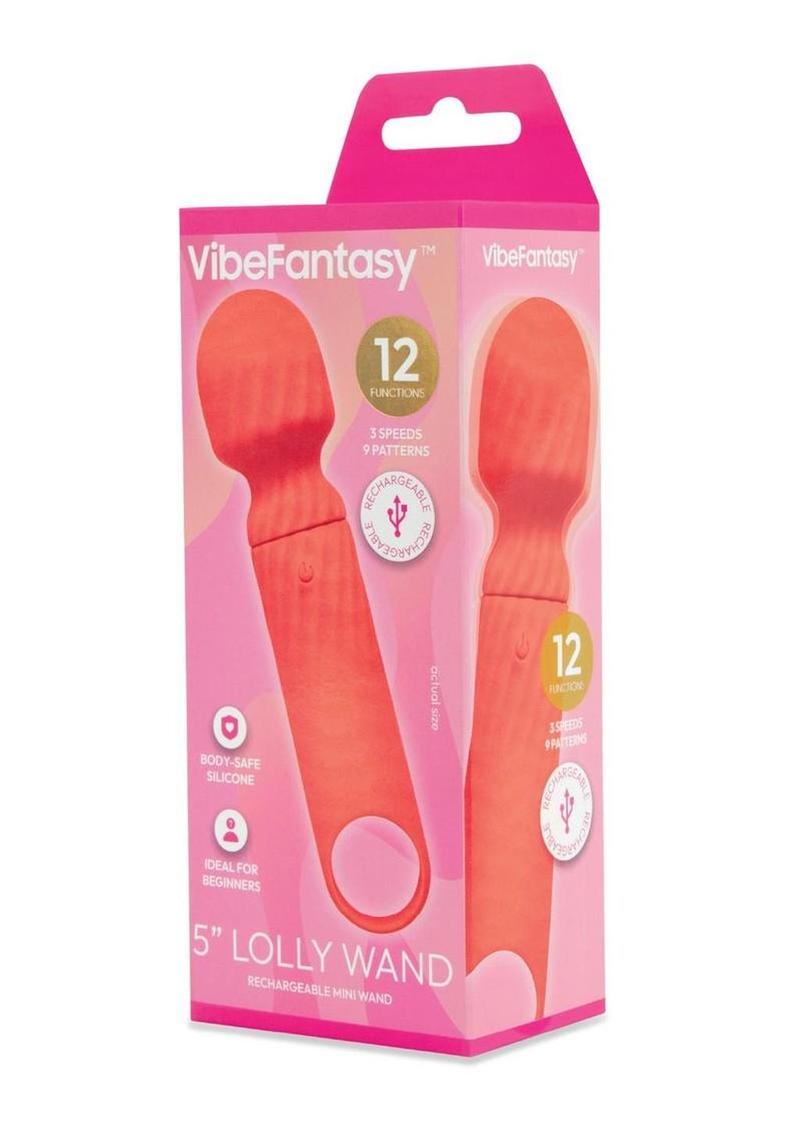 Vibefantasy Lolly Wand Rechargeable Mini Wand - Orange - 5in