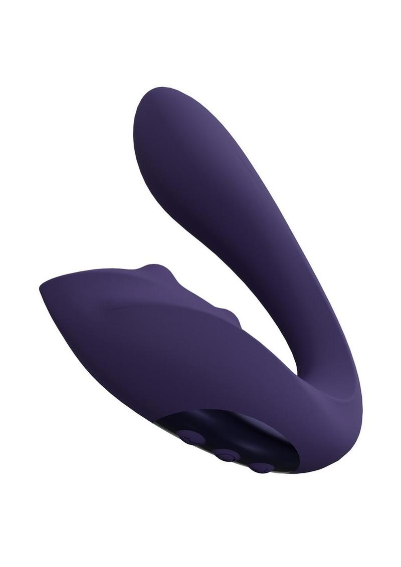 Vive Yuki Rechargeable Dual Motor G-Spot Vibrator with Massaging Beads - Purple