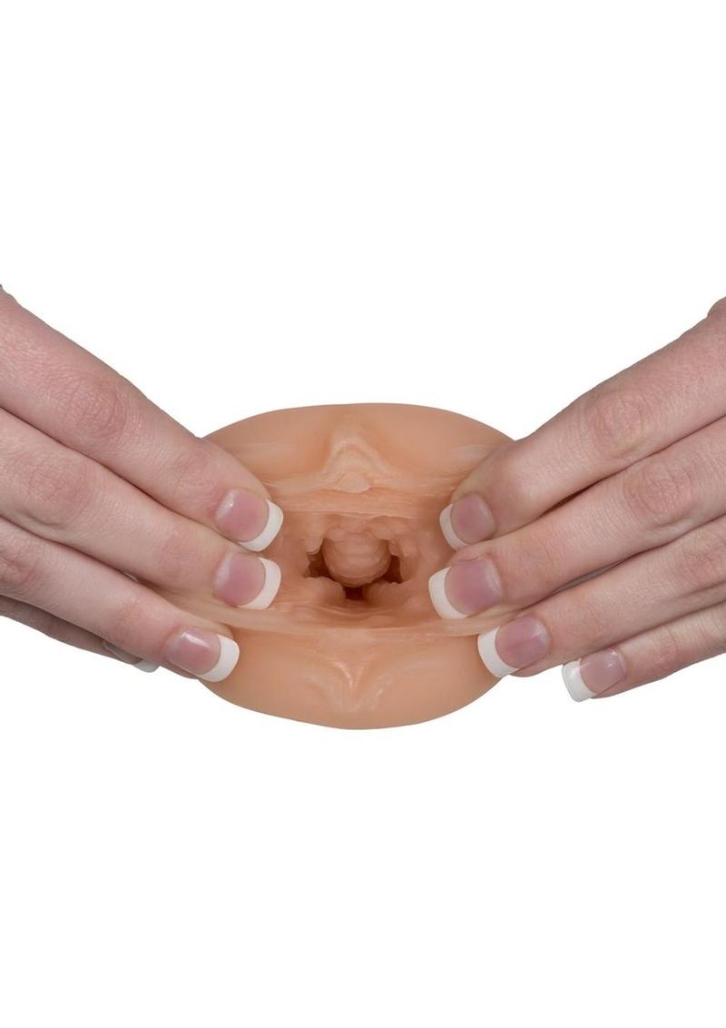 Vivid Raw Pound It Stroker - Pussy - Ivory/Vanilla