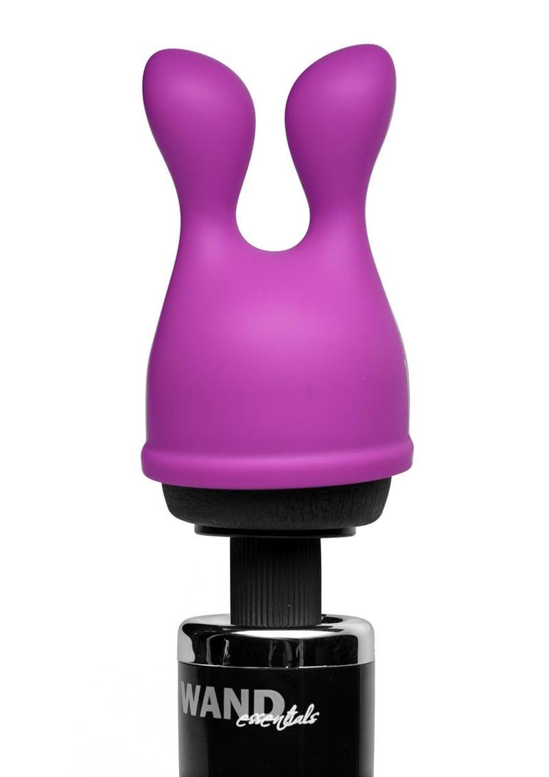 Wand Essentials Bliss Tips Dual Stimulation Silicone Attachment - Purple