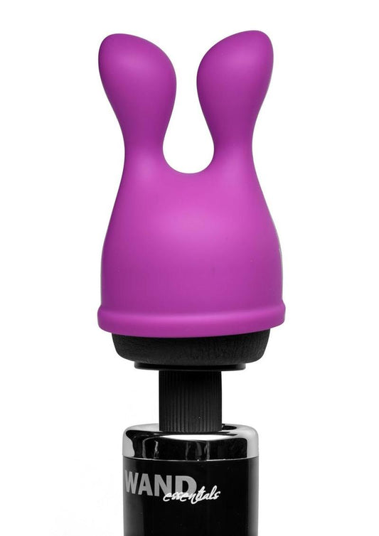 Wand Essentials Bliss Tips Dual Stimulation Silicone Attachment - Purple