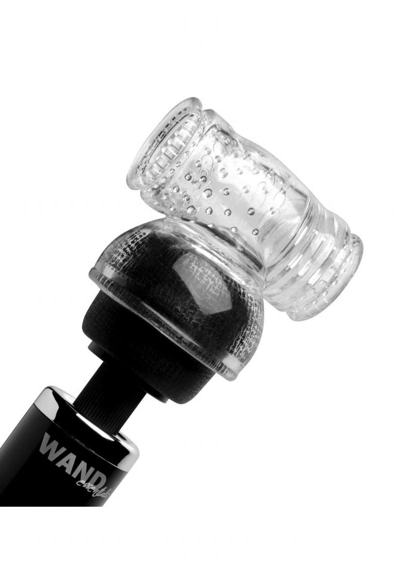 Wand Essentials North Star Enhanced Sensation Male Stroker Attachment - Clear