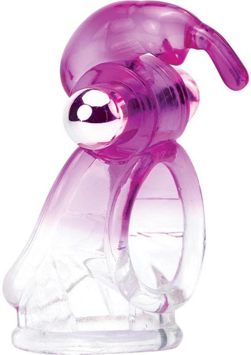 Wet Dreams Dreamboy Honey Bunny Rechargeable Silicone Jelly Cock N Ball Sling with Bullet - Clear/Magenta