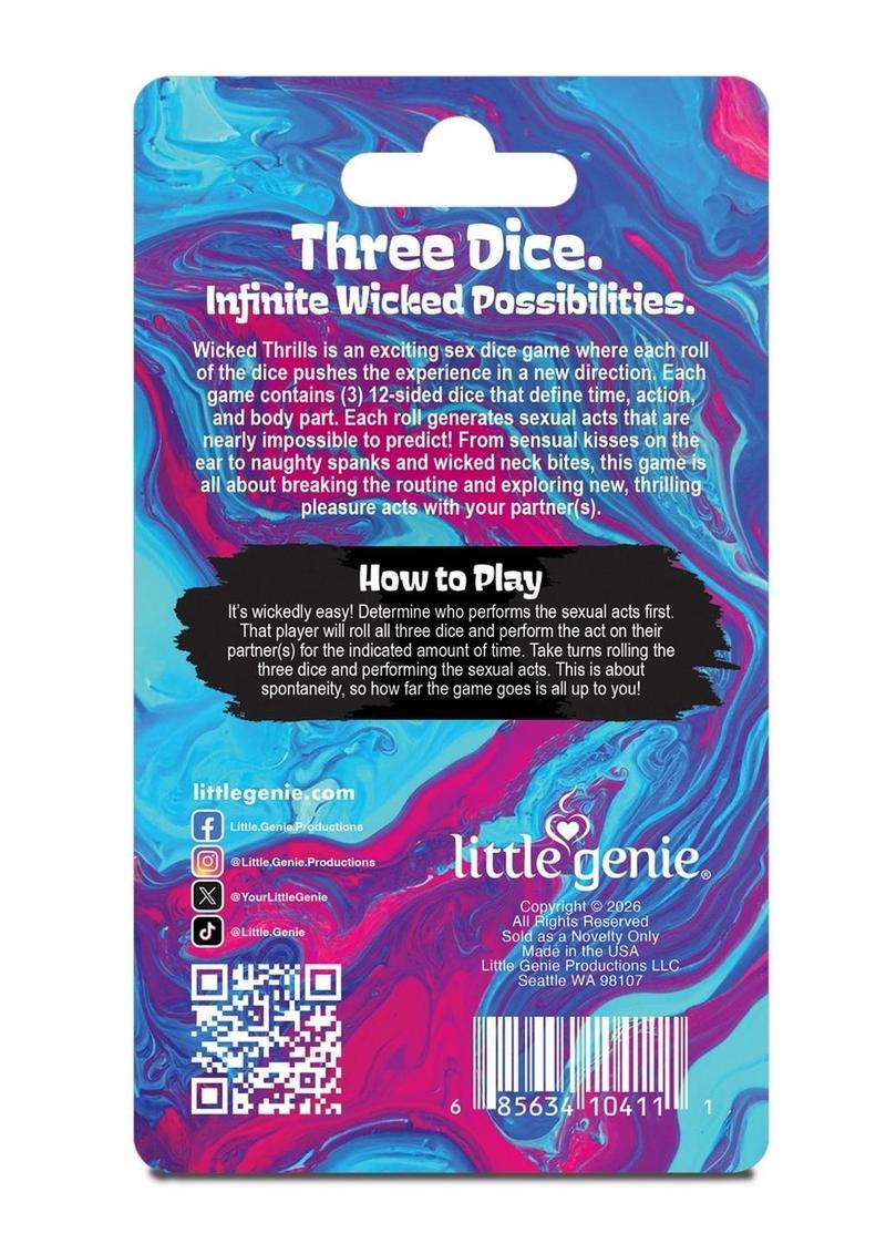 Wicked Thrills Sex Dice Game