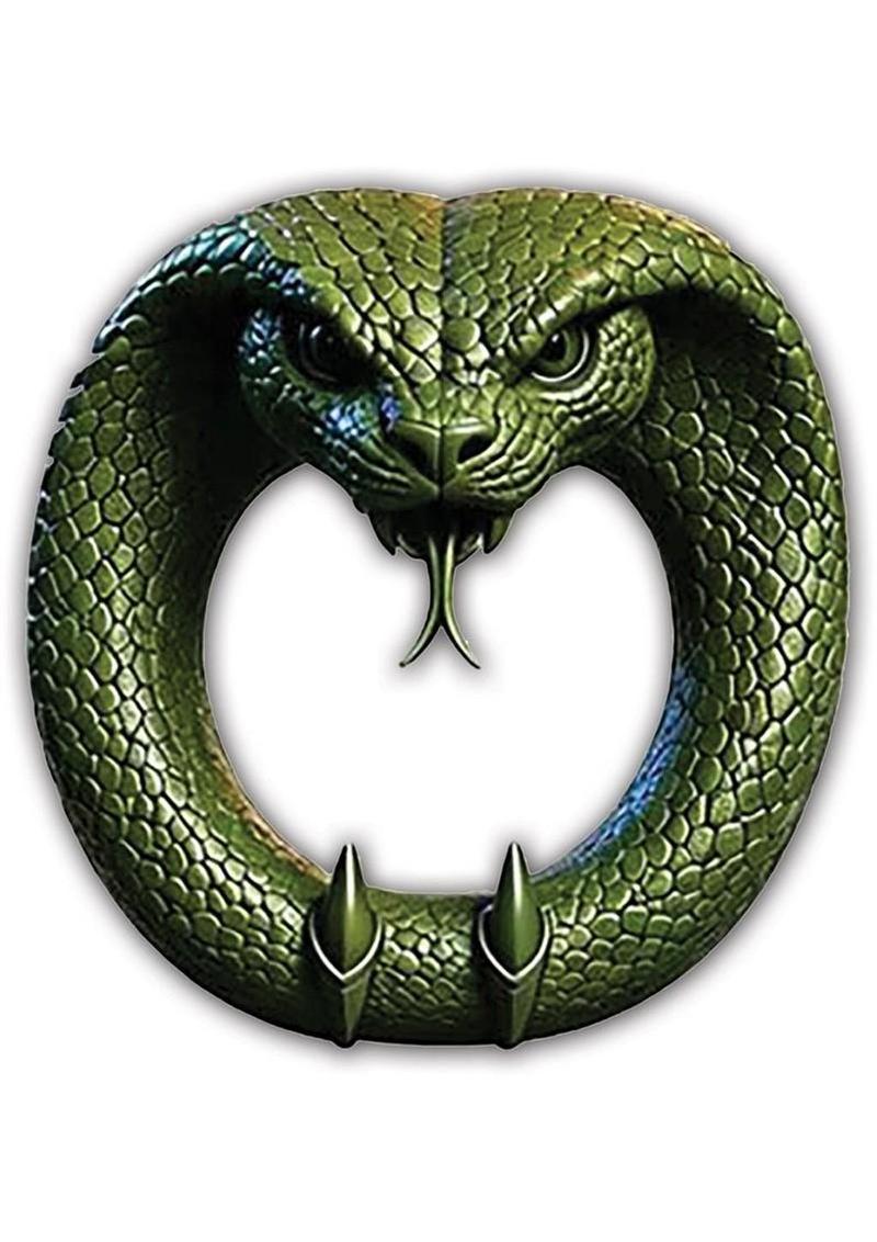 Wild Things Animal Rings Trouser Snake Rechargeable Silicone Vibrating Cock Ring - Green