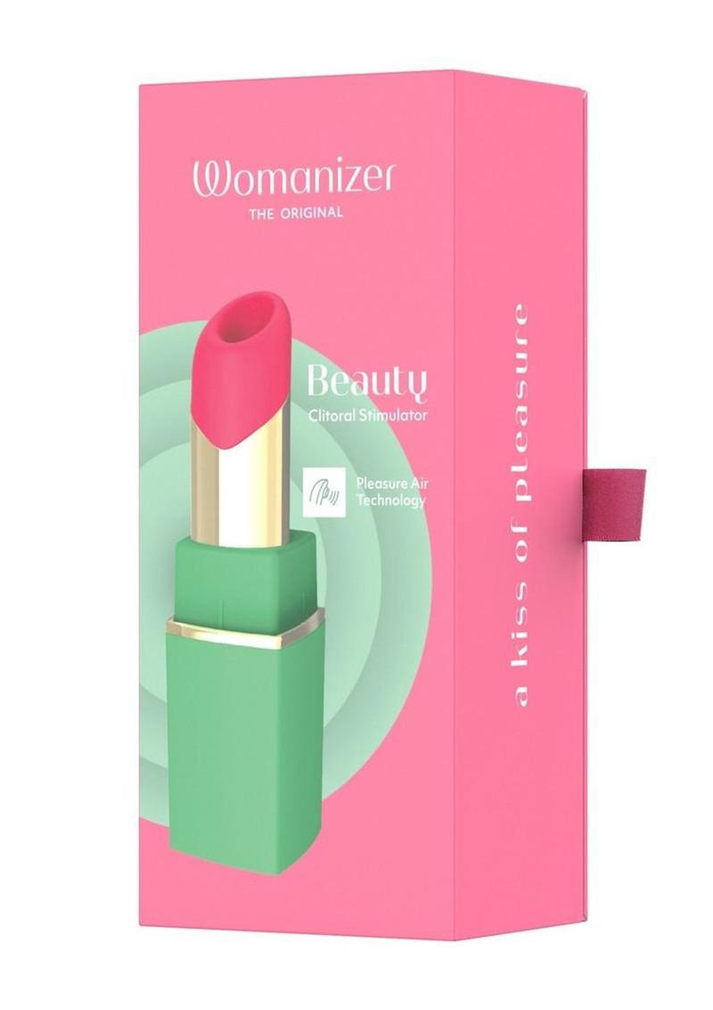 Womanizer Beauty Rechargeable Clitoral Stimulator - Green/Pink