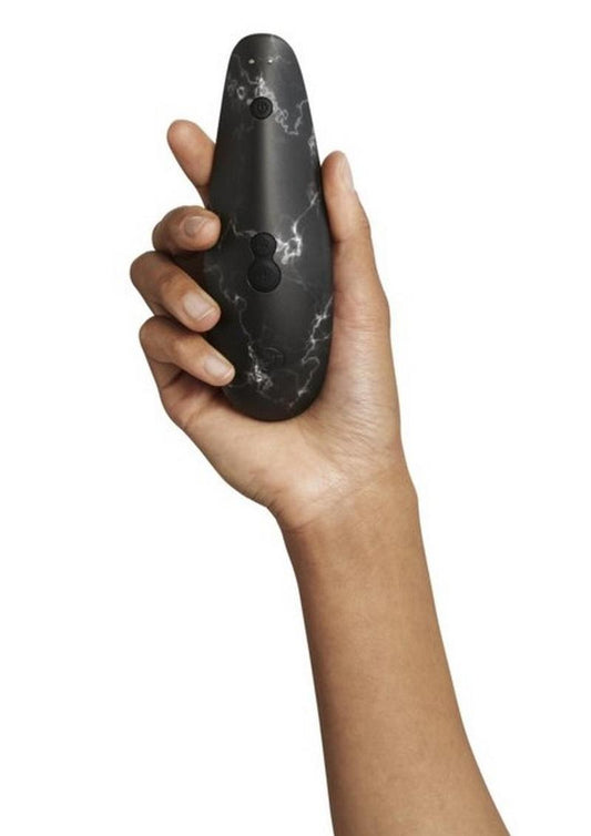 Womanizer Marilyn Monroe Special Edition Rechargeable Clitoral Stimulator - Black/Black Marble