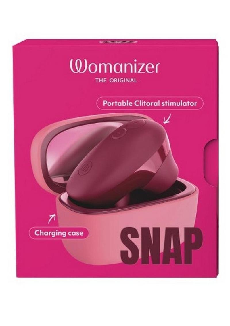 Womanizer Snap Portable Stimulator with Charging Case - Crushed Perry