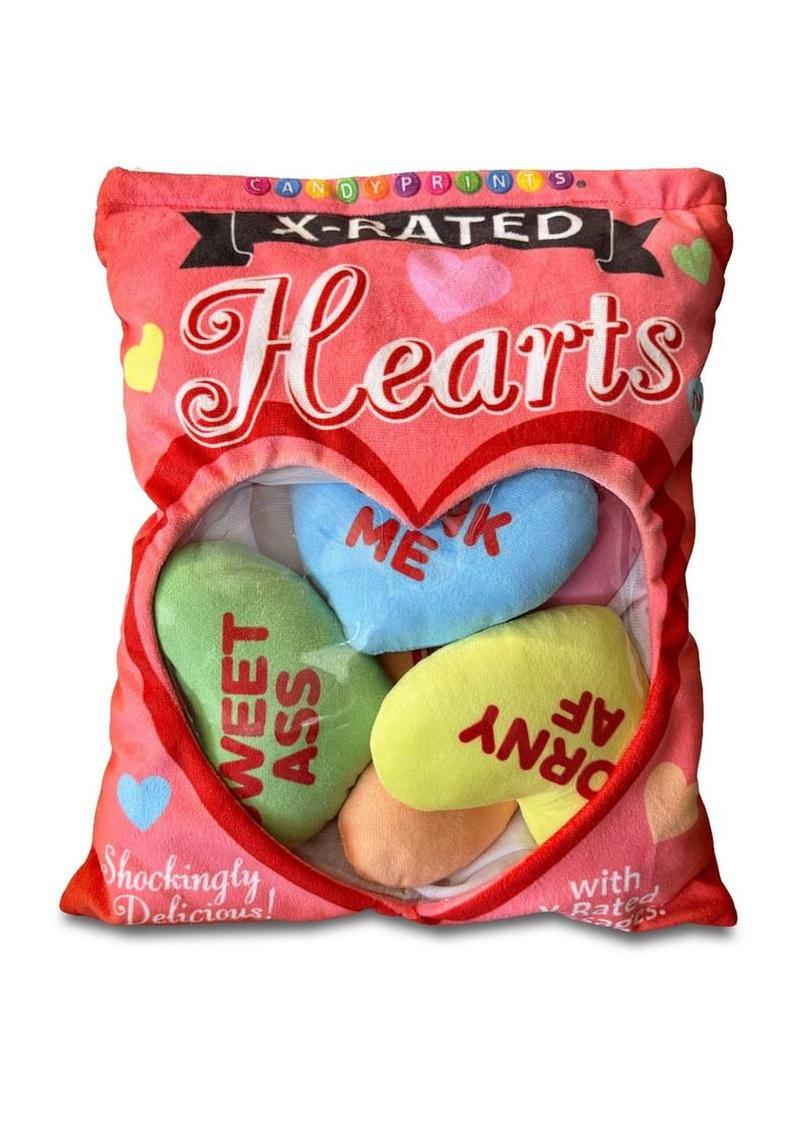 X-Rated Valentines Plushy Pillows - Assorted Colors - 5 Pack