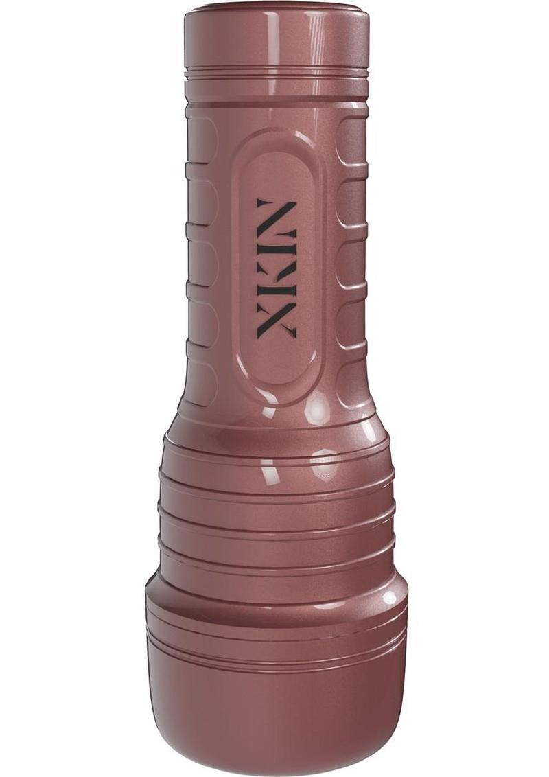 Xkin Lexi Rouge Rechargeable Vibrating Torch Masturbator - Female Ass - Rose Gold/Vanilla