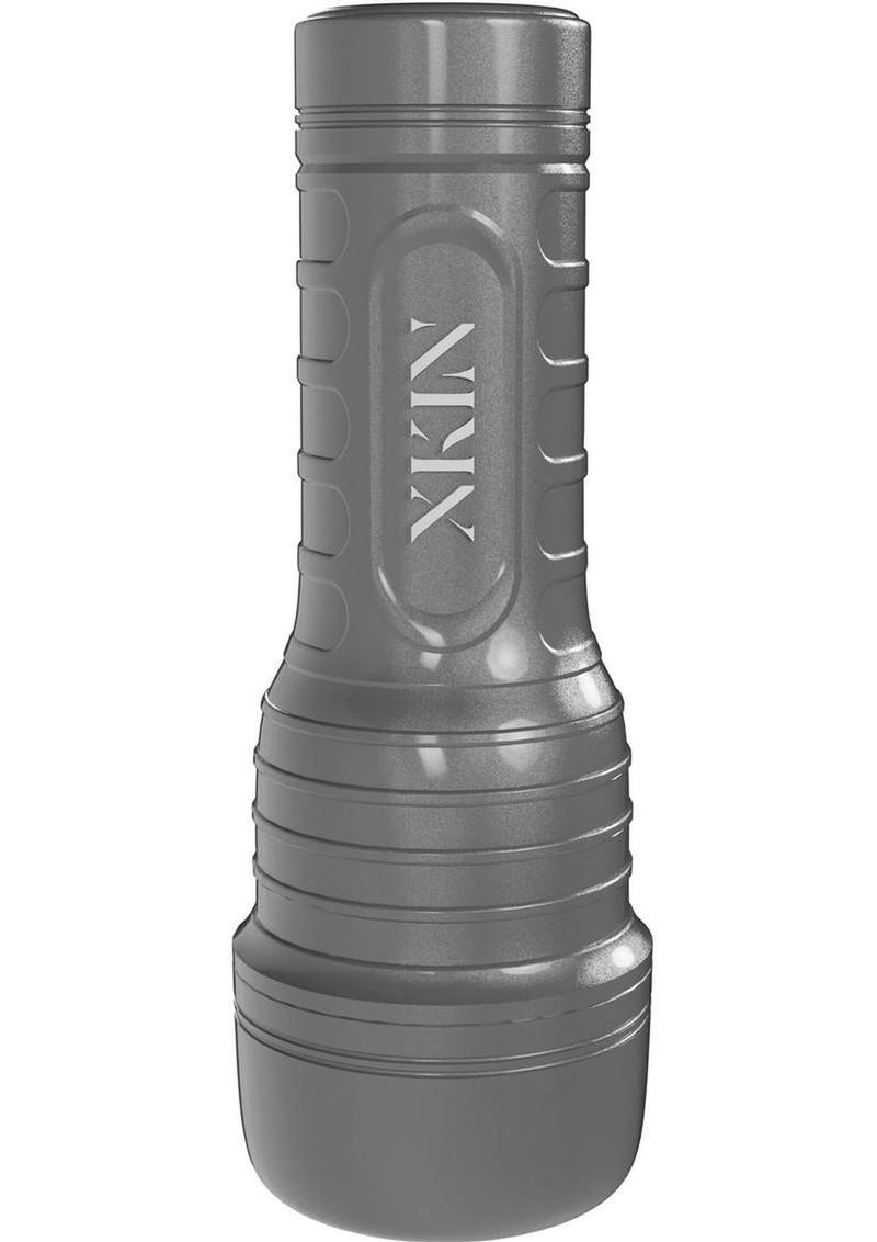 Xkin Nova Pearl Rechargeable Vibrating Torch Masturbator - Pussy - Chocolate/Silver