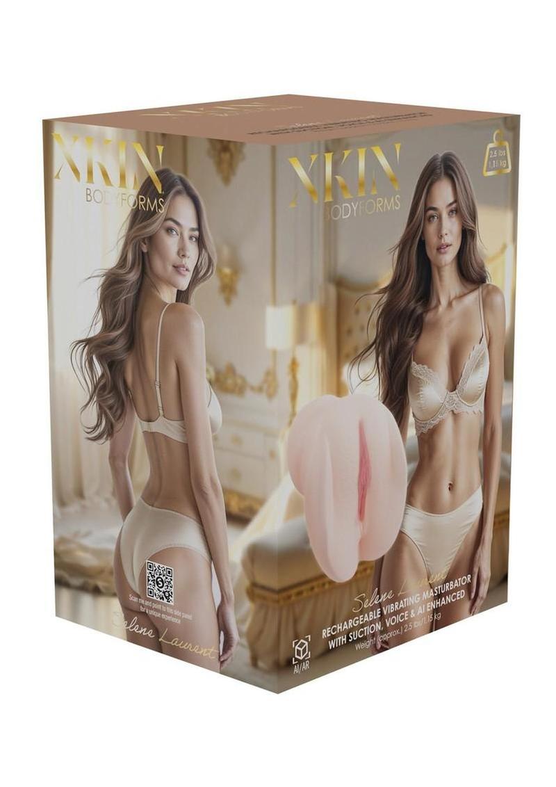 Xkin Selene Laurent Multifunction Rechargeable Voice Featured Masturbator - Pussy - Vanilla